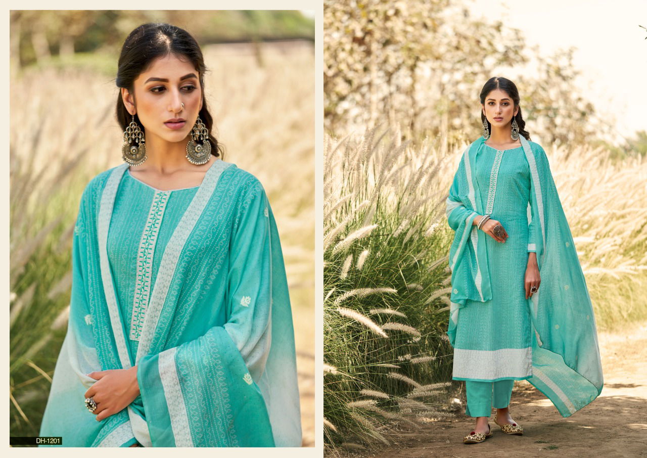 DHRITI AASHNA New Designer Fancy Ethnic Wear Cotton Salwar Suit Collection